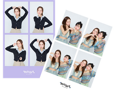 ポーズをとって撮影するだけ！